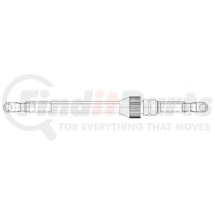 A06-93273-106 by FREIGHTLINER - Battery Cable - Inverter, Positive, 2(0), Red