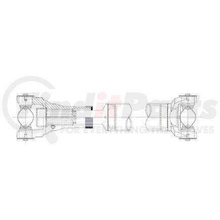 A09-10037-522 by FREIGHTLINER - Driveline Assembly - 17Nhd, Interaxle, 29 Degree