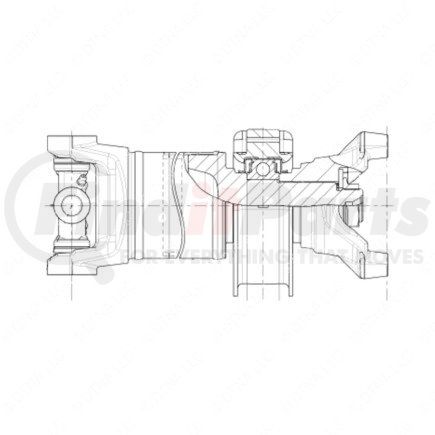 A09-10489-730 by FREIGHTLINER - DRIVESHAFT ASM 155R IB MID