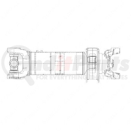 A09-10657-432 by FREIGHTLINER - Drive Shaft - SPL100, Inboard, Midship, 43.5 Inch