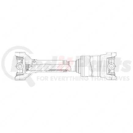 A09-10766-552 by FREIGHTLINER - Drive Shaft - 155T-IB Main, 55.5