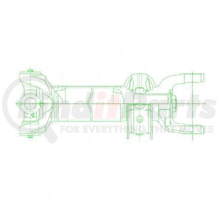A09-11159-570 by FREIGHTLINER - Driveline - 1760 Heavy Duty, Full Round Midship, 57.0 Inch