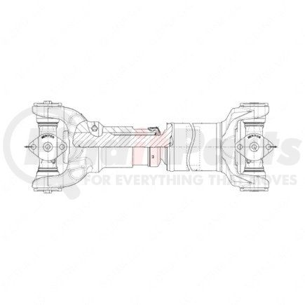 A09-11430-302 by FREIGHTLINER - DRIVELINE-176XLN-FR MAIN,30.5