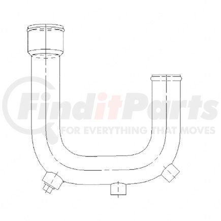 A05-15351-000 by FREIGHTLINER - ELBOW RAD. LOWER