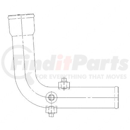 A05-15354-000 by FREIGHTLINER - PIPE.COOLANT.LOWER.CAT W