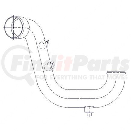 A05-15415-001 by FREIGHTLINER - Engine Coolant Pipe