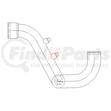 A05-15443-001 by FREIGHTLINER - PIPE-RAD LOWER