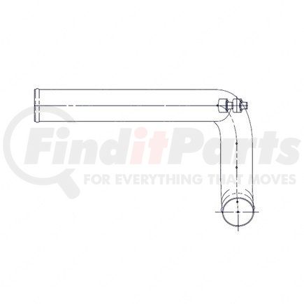A05-16055-000 by FREIGHTLINER - PIPE-RAD.LWR.L10.D12.A