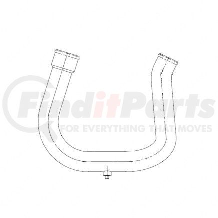 A05-16711-000 by FREIGHTLINER - PIPE ASM LOWER RAD M1