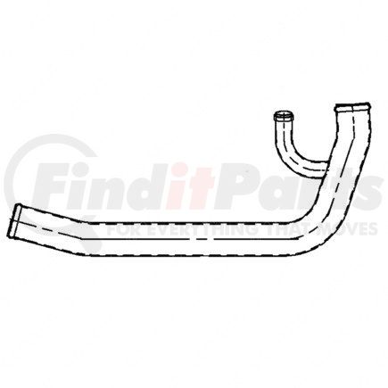 A05-17729-000 by FREIGHTLINER - Radiator Outlet Hose Intermediate Pipe