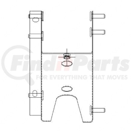 A05-18586-000 by FREIGHTLINER - Radiator Surge Tank Mounting Bracket