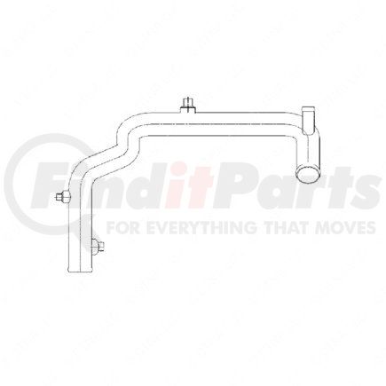 A05-19056-001 by FREIGHTLINER - TUBE COOLANT LWR 906 A