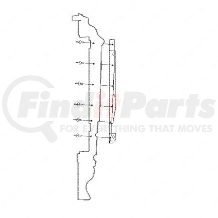 A05-20980-000 by FREIGHTLINER - Radiator Air Baffle - M2, 112 XFLW, Left Hand