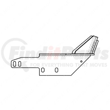 A05-22148-000 by FREIGHTLINER - BRACKET RHS RAD TIE RODS