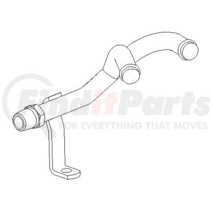 A05-27434-001 by FREIGHTLINER - Heater Supply Pipe