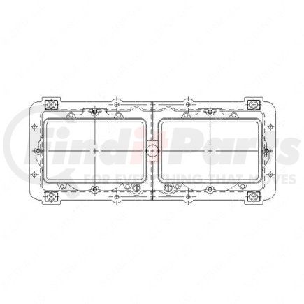 A06-15605-006 by FREIGHTLINER - Headlight Housing Assembly - Left Side, 393.42 mm x 171.42 mm