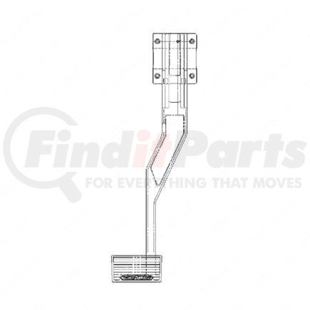 A12-13828-000 by FREIGHTLINER - Brake Pedal Assembly