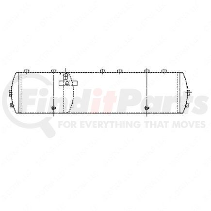 A12-14911-000 by FREIGHTLINER - TANK-AIR,SPLIT,2240