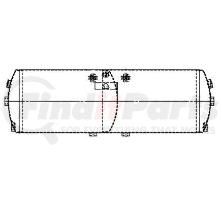 A12-15178-000 by FREIGHTLINER - AIR TK-SPLIT,1730 CU.I