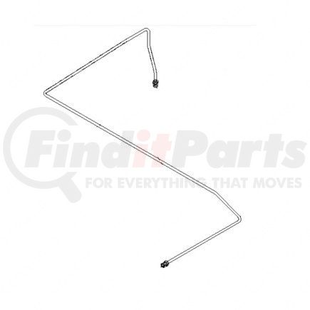 A12-21002-002 by FREIGHTLINER - Tube - Hydraulic, Rear Right Hand 5-Pc, 600 - 650Mm