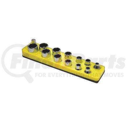 716 by MECHANIC'S TIME SAVERS - 3/8 in. Drive Magnetic Yellow Socket Holder   5.5-22mm