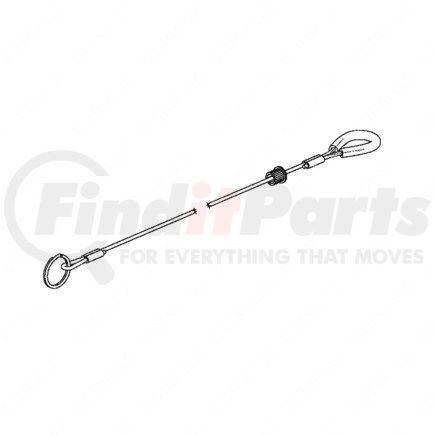 A12-15464-130 by FREIGHTLINER - Air Tain Drain Valve Cable