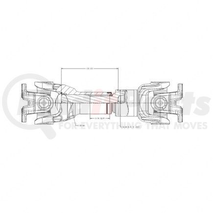 A09-50040-740 by FREIGHTLINER - RPL35-FLG MAIN 74.0 PRIME