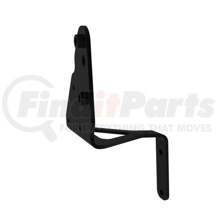 A17-15598-001 by FREIGHTLINER - Hood Cross Bar Bracket - Right Side, Steel, Black, 0.25 in. THK