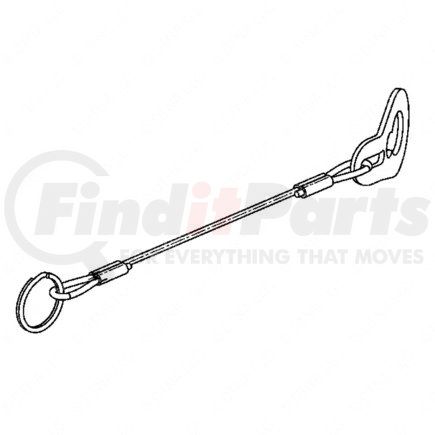 A12-16785-024 by FREIGHTLINER - Air Brake Reservoir Drain Valve Cable