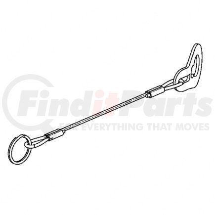 A12-16785-050 by FREIGHTLINER - Air Brake Reservoir Drain Valve Cable