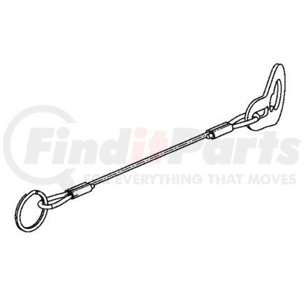 A12-16785-067 by FREIGHTLINER - Air Brake Reservoir Drain Valve Cable