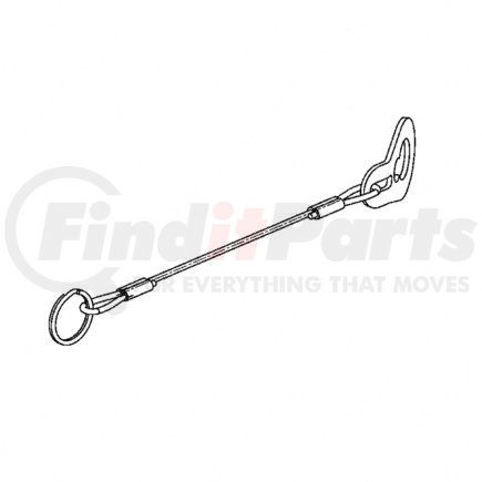 A12-16785-165 by FREIGHTLINER - Air Brake Reservoir Drain Valve Cable