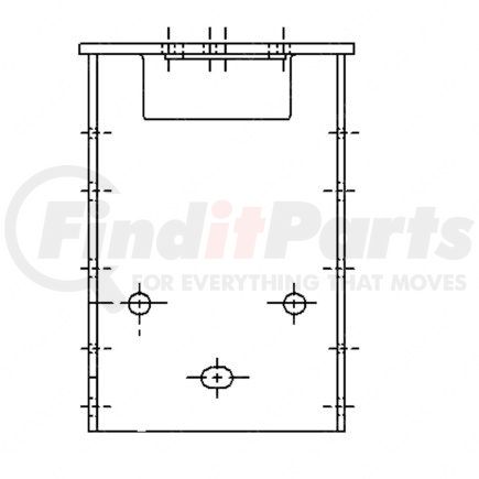 A15-14576-005 by FREIGHTLINER - BRACKET ASM X/M O/S L10