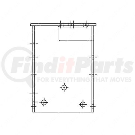 A15-14579-001 by FREIGHTLINER - Frame Crossmember Bracket