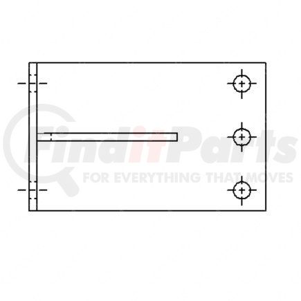 A15-15852-000 by FREIGHTLINER - Bumper Bracket Assembly