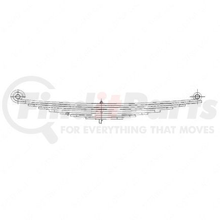 A16-19030-000 by FREIGHTLINER - Leaf Spring - Front