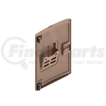 A18-57362-006 by FREIGHTLINER - Door Assembly - Cabinet, 553, Tan/Oregon Burl, Left Hand