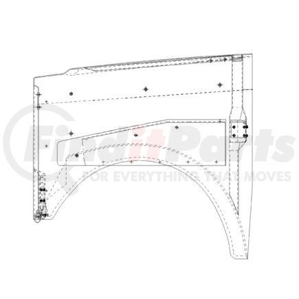 A17-12335-004 by FREIGHTLINER - Hood