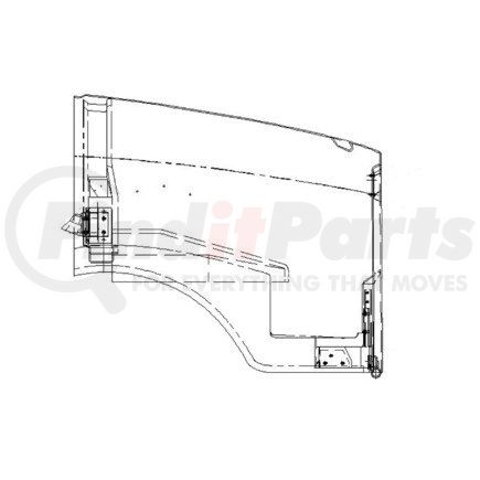 A17-12464-005 by FREIGHTLINER - HOOD FLD120SD