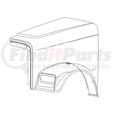 A17-12562-006 by FREIGHTLINER - Hood