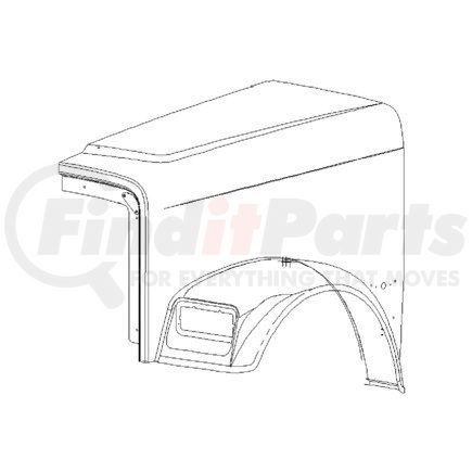 A17-12562-008 by FREIGHTLINER - Hood