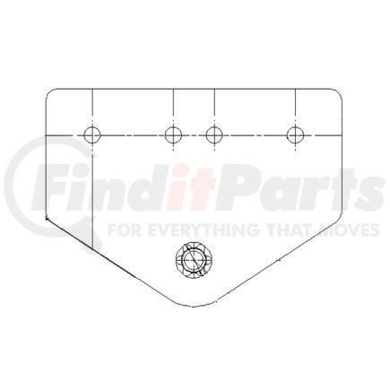 A17-12825-000 by FREIGHTLINER - Mud Flap Mountingm Bracket