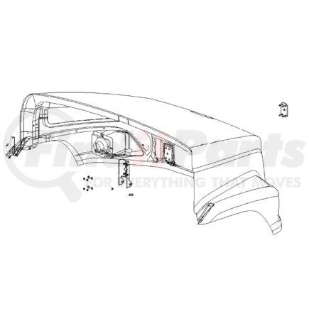 A17-14774-009 by FREIGHTLINER - Hood Assembly