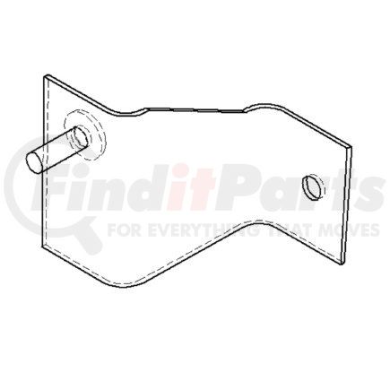 A17-14818-000 by FREIGHTLINER - Grille Mounting Bracket - Lower, Stat 1200, Left Hand