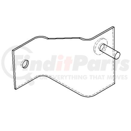 A17-14818-001 by FREIGHTLINER - Grille Mounting Bracket - Lower, Stat 1200, Right Hand