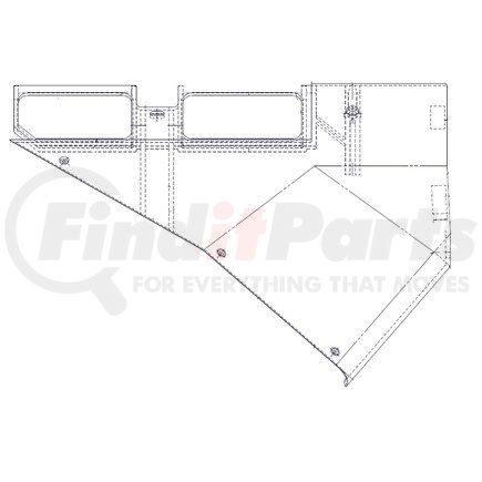 A18-19569-002 by FREIGHTLINER - Dashboard Cover - Top, Left Hand, Section B, Saddle