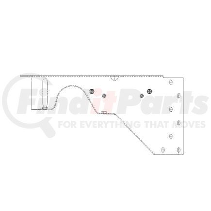 A18-23406-001 by FREIGHTLINER - Multi-Purpose Bracket - Dash, Section-B, Conventional