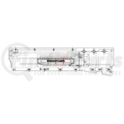 A18-24195-005 by FREIGHTLINER - Door Sill - Gray, Right Hand