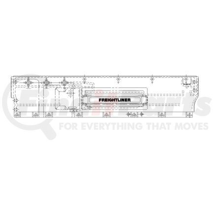 A18-24347-002 by FREIGHTLINER - Door Sill Assembly - Window, Left Hand, Saddle