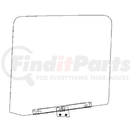 A18-33127-002 by FREIGHTLINER - WINDOW, E